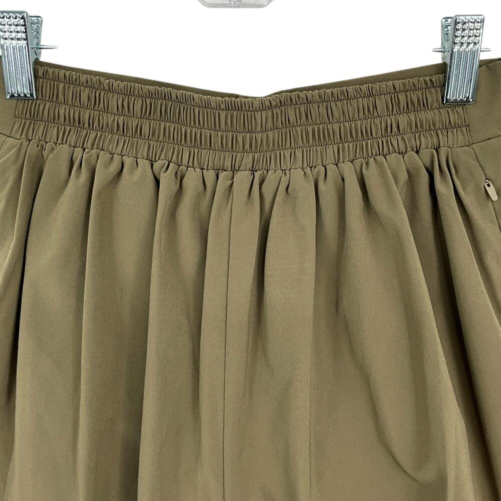 Wayre Travel Pocket Flow Shorts Womens XS Fern Green Pleated Elastic Waist - Picture 5 of 10